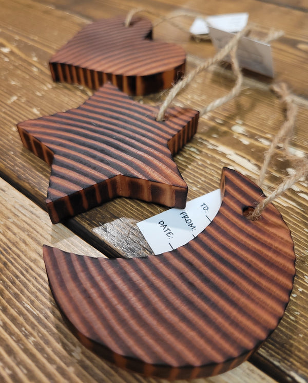 Taking Shape wood ornament