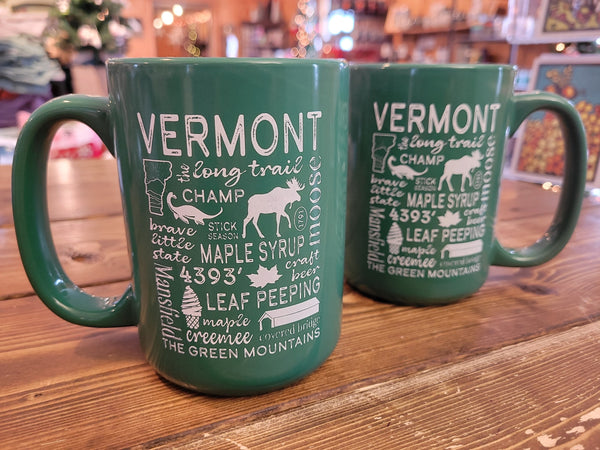 Vermont Green Ceramic Mug