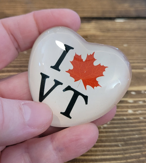 Glass Heart fridge magnet
