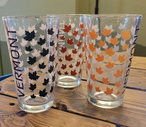 Fall Leaves Pint Glass