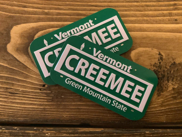 CREEMEE license plate fridge magnet