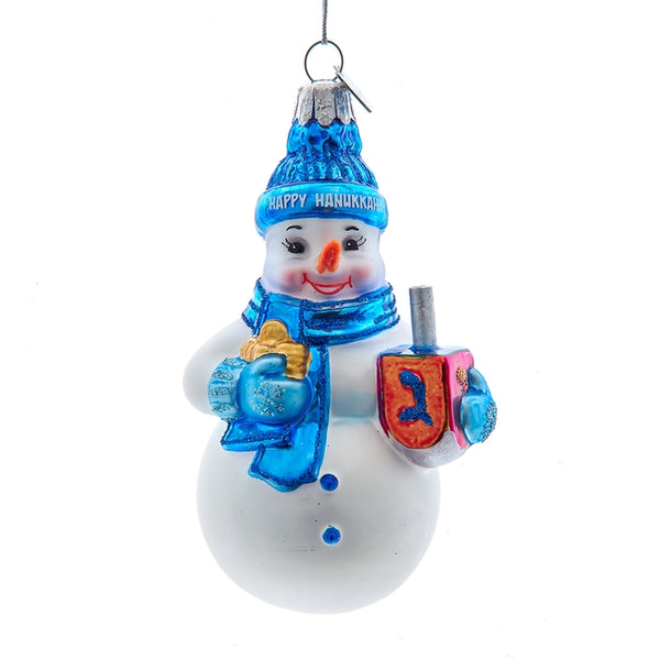 Hanukkah snowman ornament
