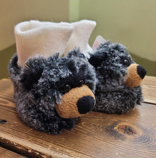 Plush baby shoes