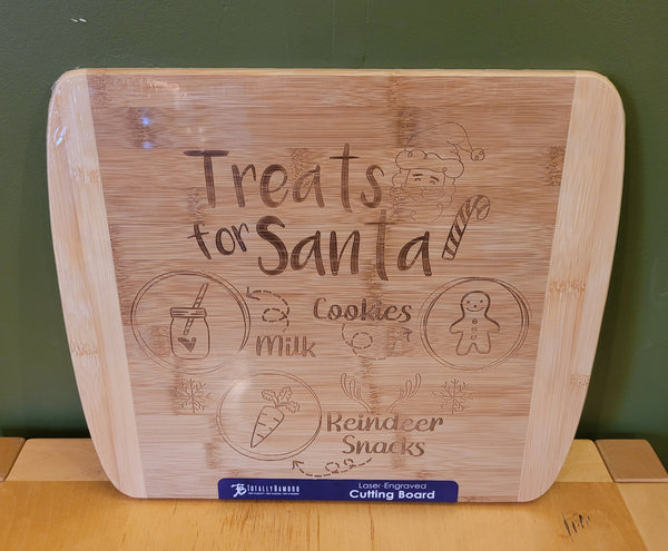 Santa Bamboo Cutting Board