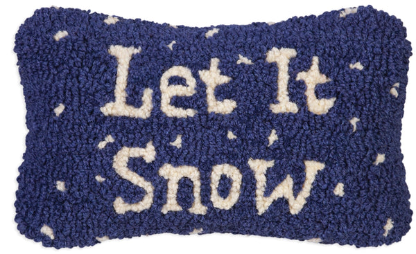 Hooked Wool Pillow 8" x 12"