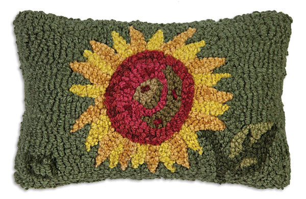Hooked Wool Pillow 8" x 12"
