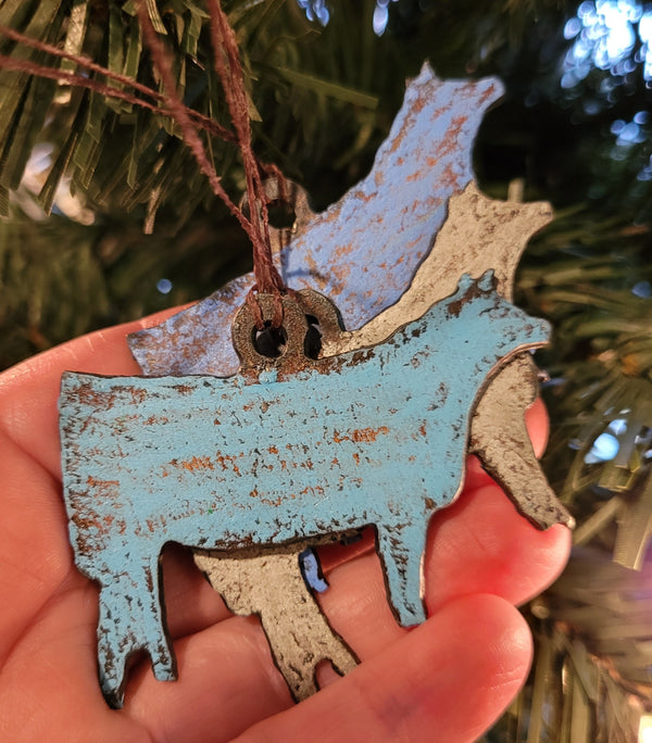 Salvaged Metal Ornament