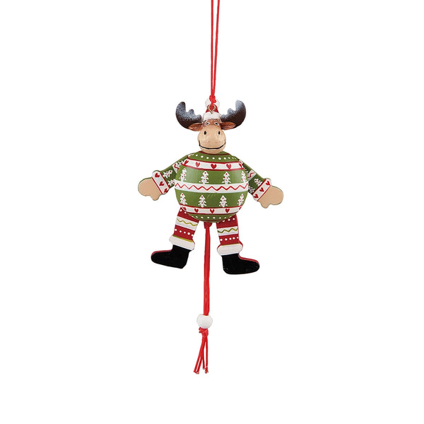 Jumping Moose Ornament