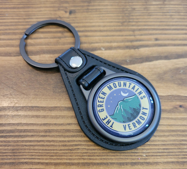 Vermont Gunmetal Keyring