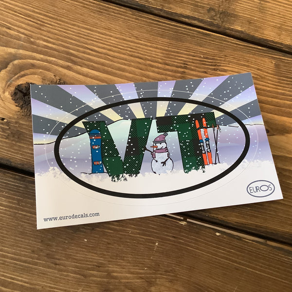 Vermont Postcard Decals