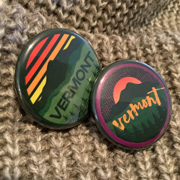 Vermont Button Pins