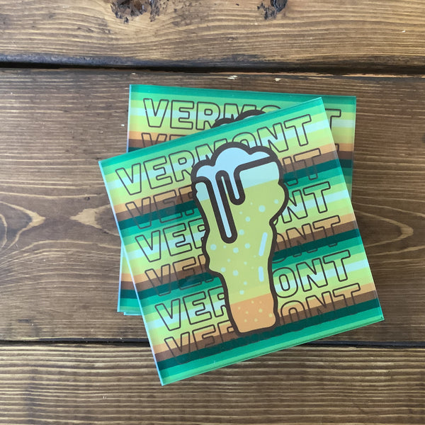 Vermont Glass Coaster